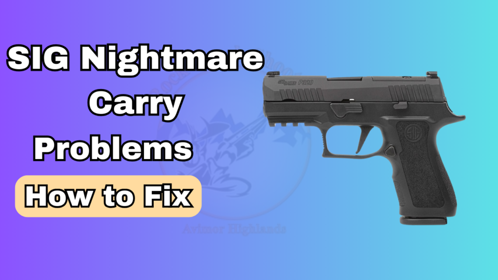Sig Nightmare Carry Problems